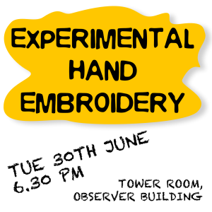 Experimental Embroidery 30th June"